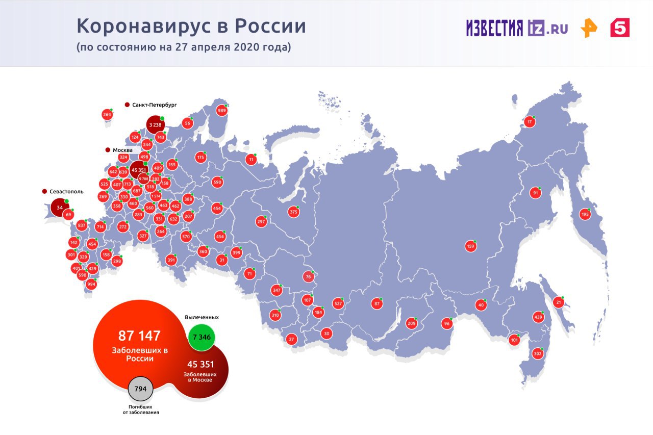 коронавирус в России 