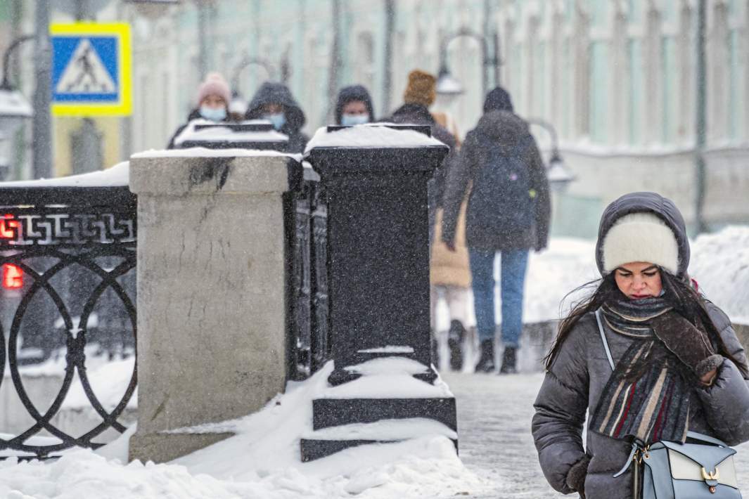 Снегопад в Москве