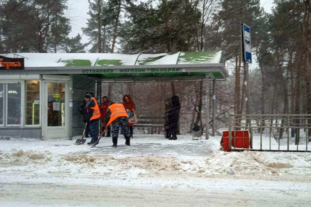 Снегопад в Воронеже