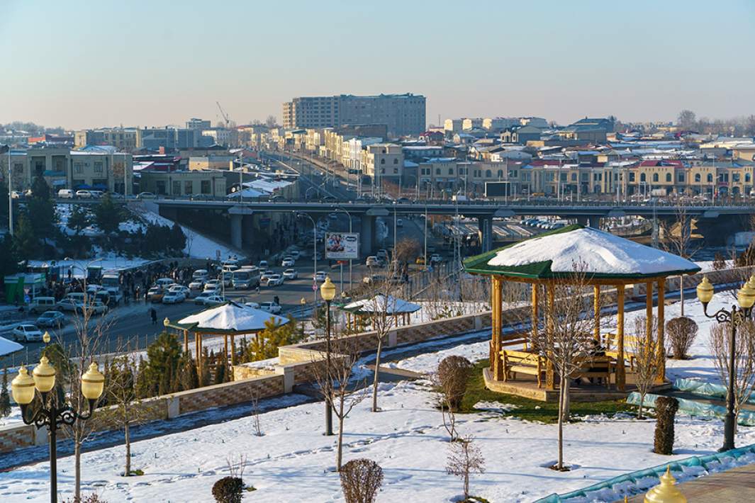 Город Cамарканд в Узбекистане