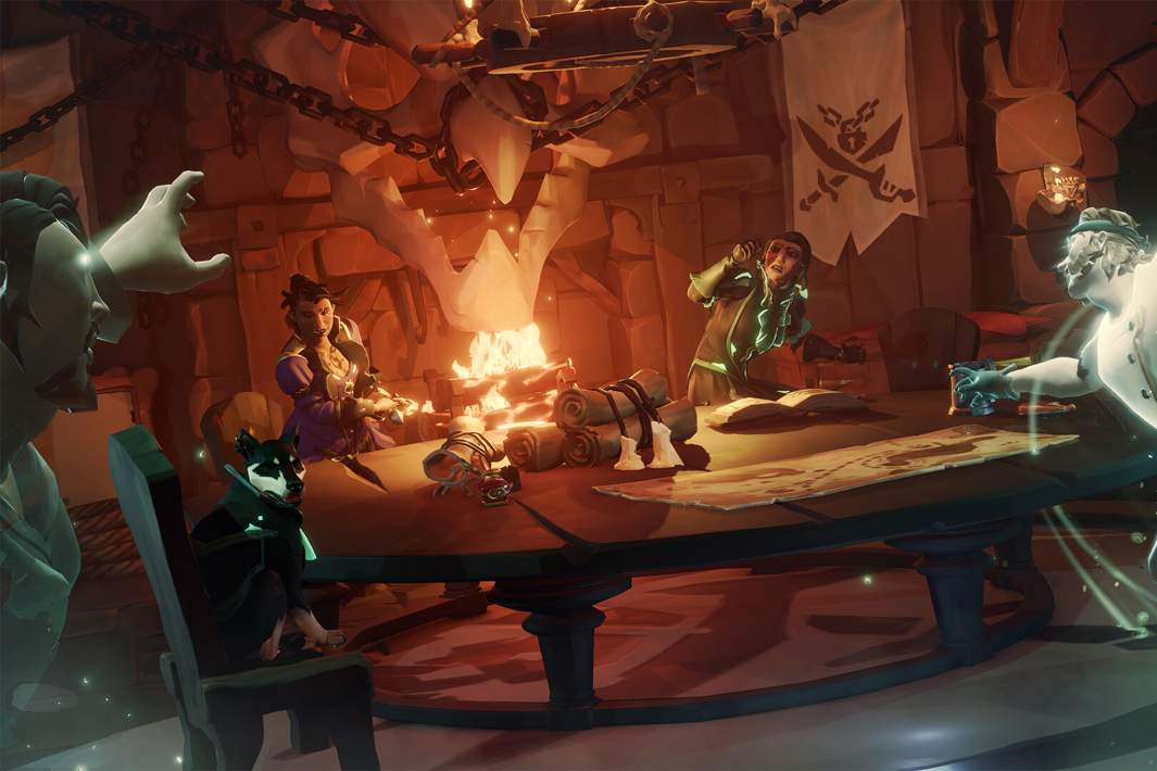 Сцена из игры Sea of Thieves