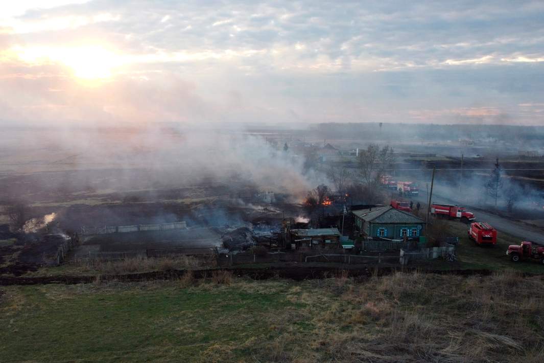 Пожар в деревне